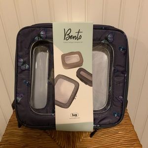 NWT Bento Boxes in Butterfly Grey by Lug
